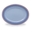 Mur by Ayca x CCH Anchovies Small 14 inch Oval Tray, Red Rim