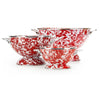 Red Swirl Set of Colanders