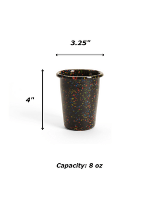 Rainbow Falls 8 oz Small Tumblers, Set of 4