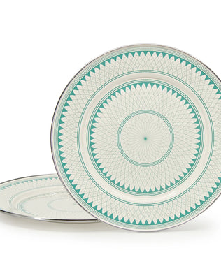 {{ variant.sku }} - Aegean Sevilla Chargers - Set of 2 - Golden Rabbit Enamelware