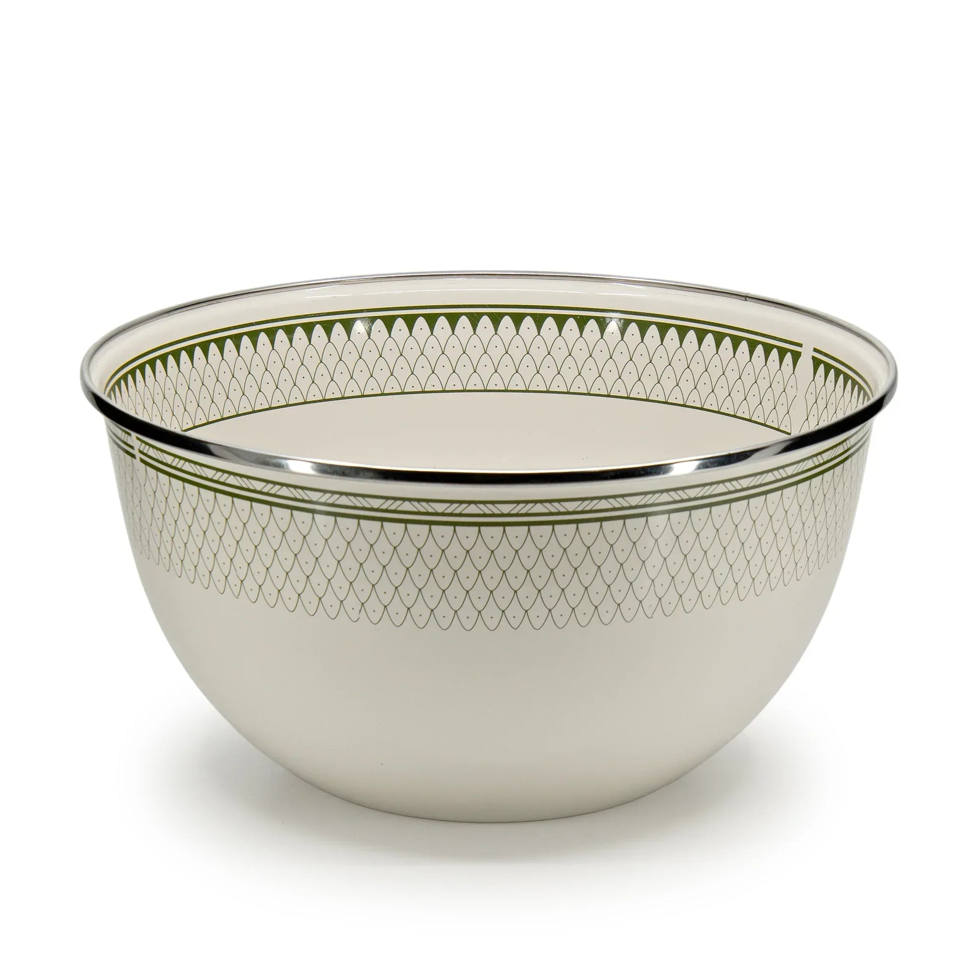 {{ variant.sku }} - Olive Sevilla Large Salad Bowl - Golden Rabbit Enamelware