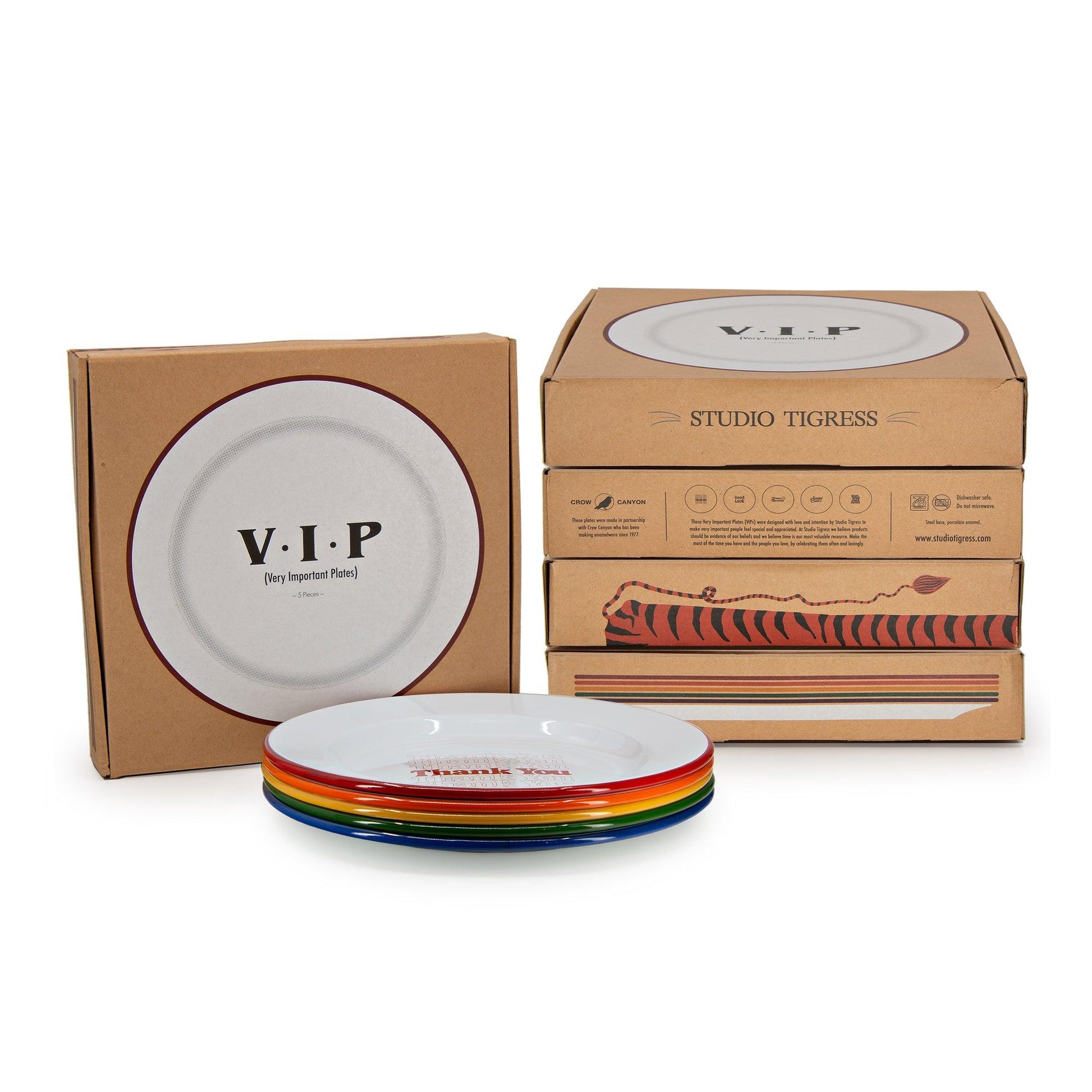 Studio Tigress x CCH VIP Dinner Plates, Set of 5, Assorted