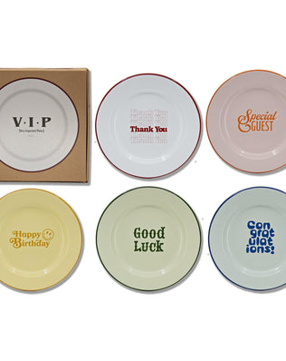 Studio Tigress x CCH VIP Dinner Plates, Set of 5, Assorted