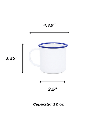 Max Humphrey x CCH Gingham 12 oz Mugs, Set of 4