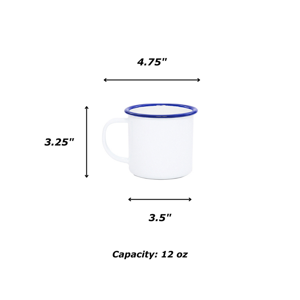 Max Humphrey x CCH Gingham 12 oz Mugs, Set of 4