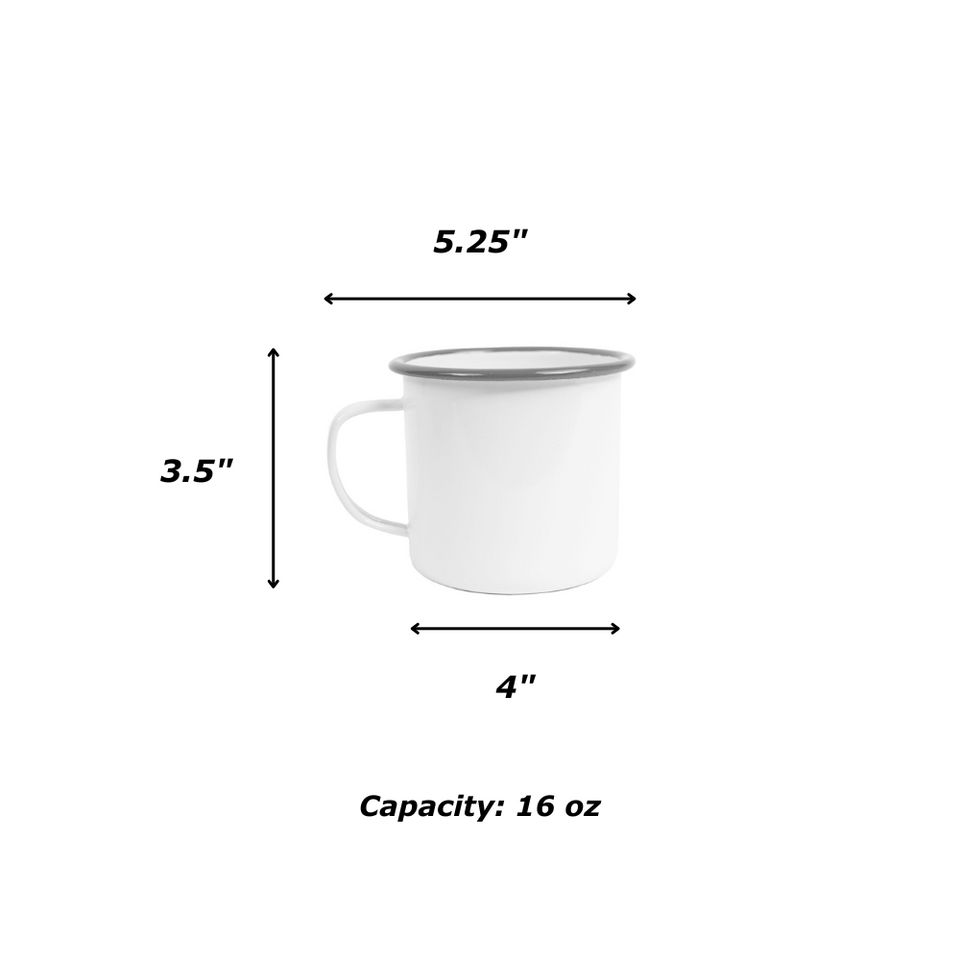 Mur by Ayca x CCH Anchovies 16 oz Large Mug, Red Rim