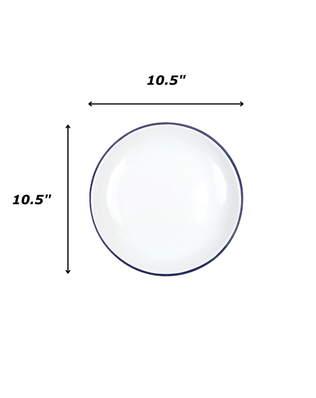 Vintage Coupe Dinner Plates, Set of 4