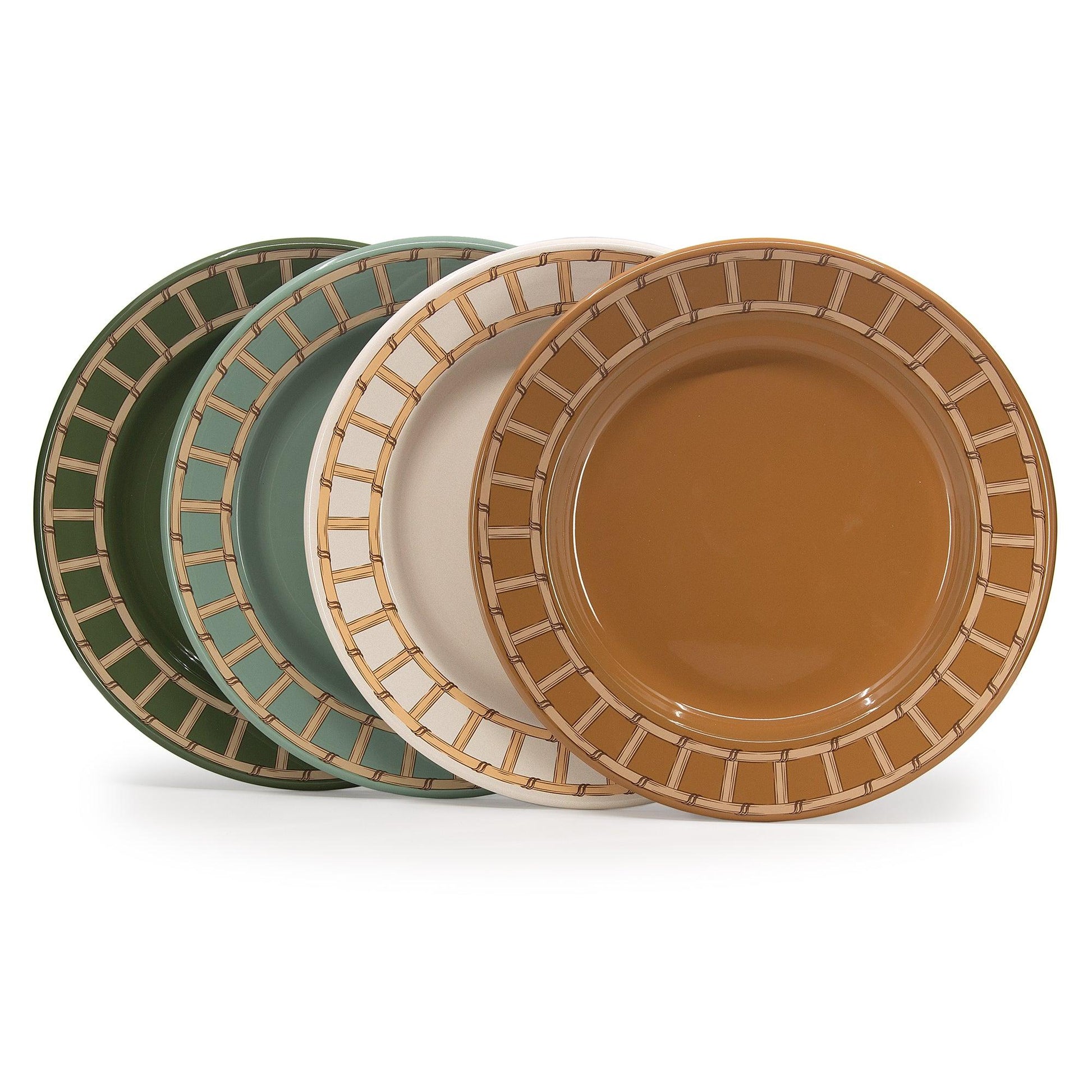 Domino x CCH Wicker Dinner Plates, Set of 4