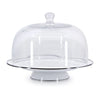 Solid White Cake Plate with Cover