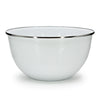 Solid White Large Salad Bowl