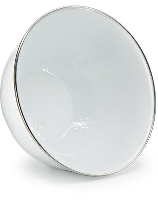 WW89 - Solid White Large Salad Bowl - Golden Rabbit Enamelware