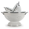 Solid White Set of Colanders