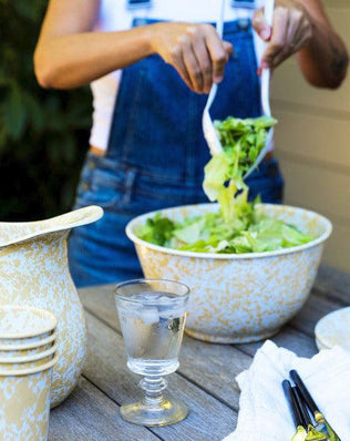 Splatter Large Salad Bowl