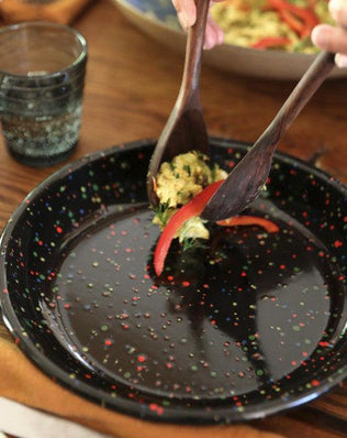 Rainbow Falls Coupe Dinner Plates, Set of 4