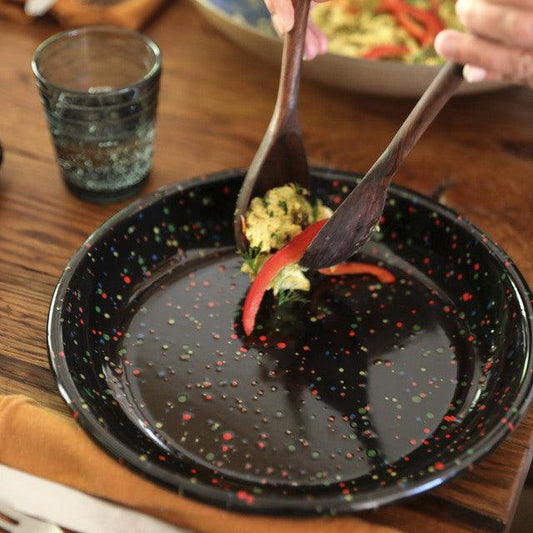 Rainbow Falls Coupe Dinner Plates, Set of 4