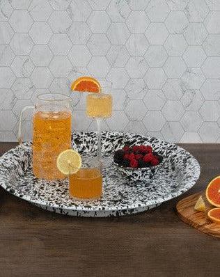 Splatter Large Round Tray