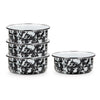 Black Swirl 14oz Soup Bowls - Set of 4