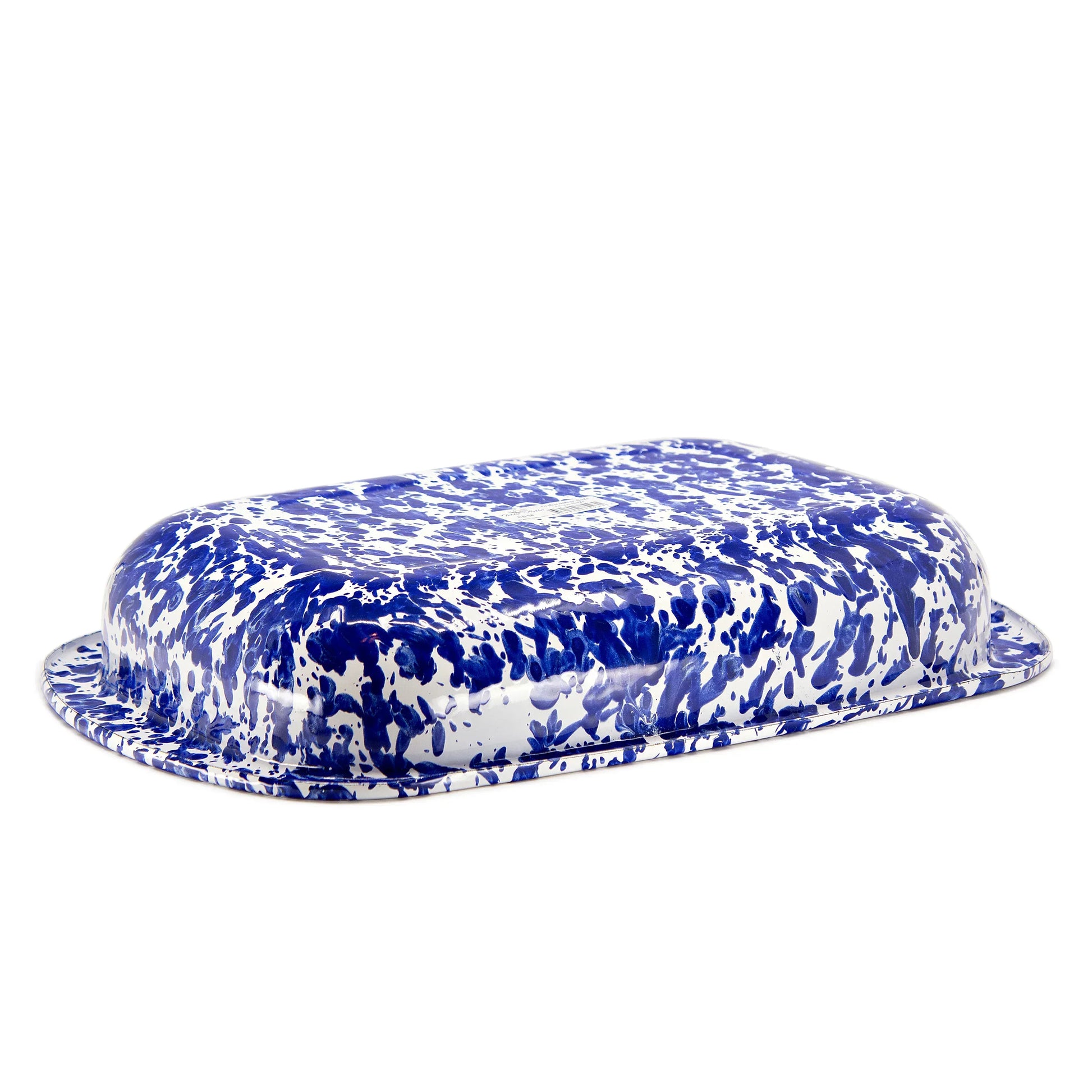 CB78 - Cobalt Swirl Baking Pan - Golden Rabbit Enamelware