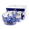 Cobalt Swirl 12-Piece Dinnerware Set