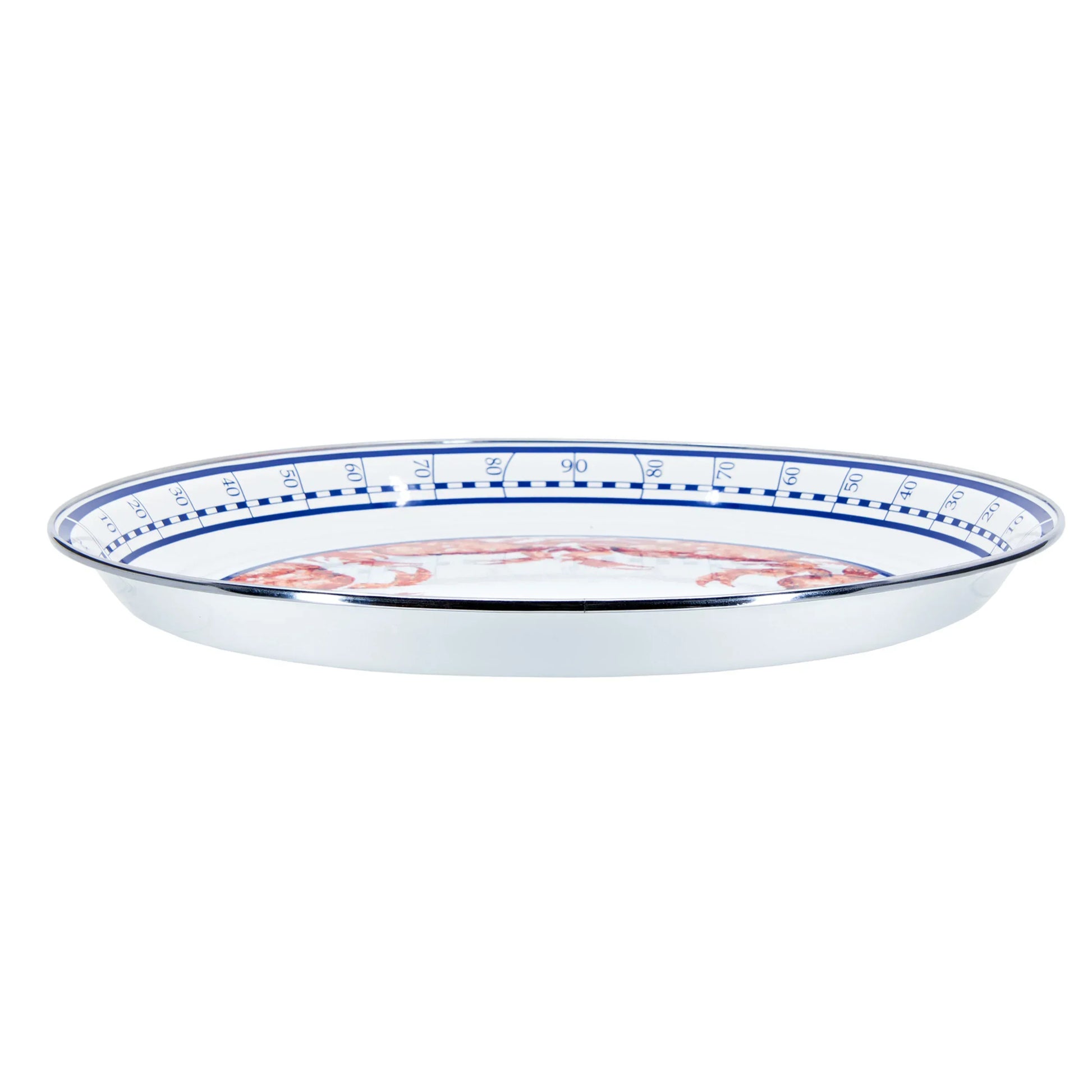 CR01 - Crab House Large Tray - Golden Rabbit Enamelware