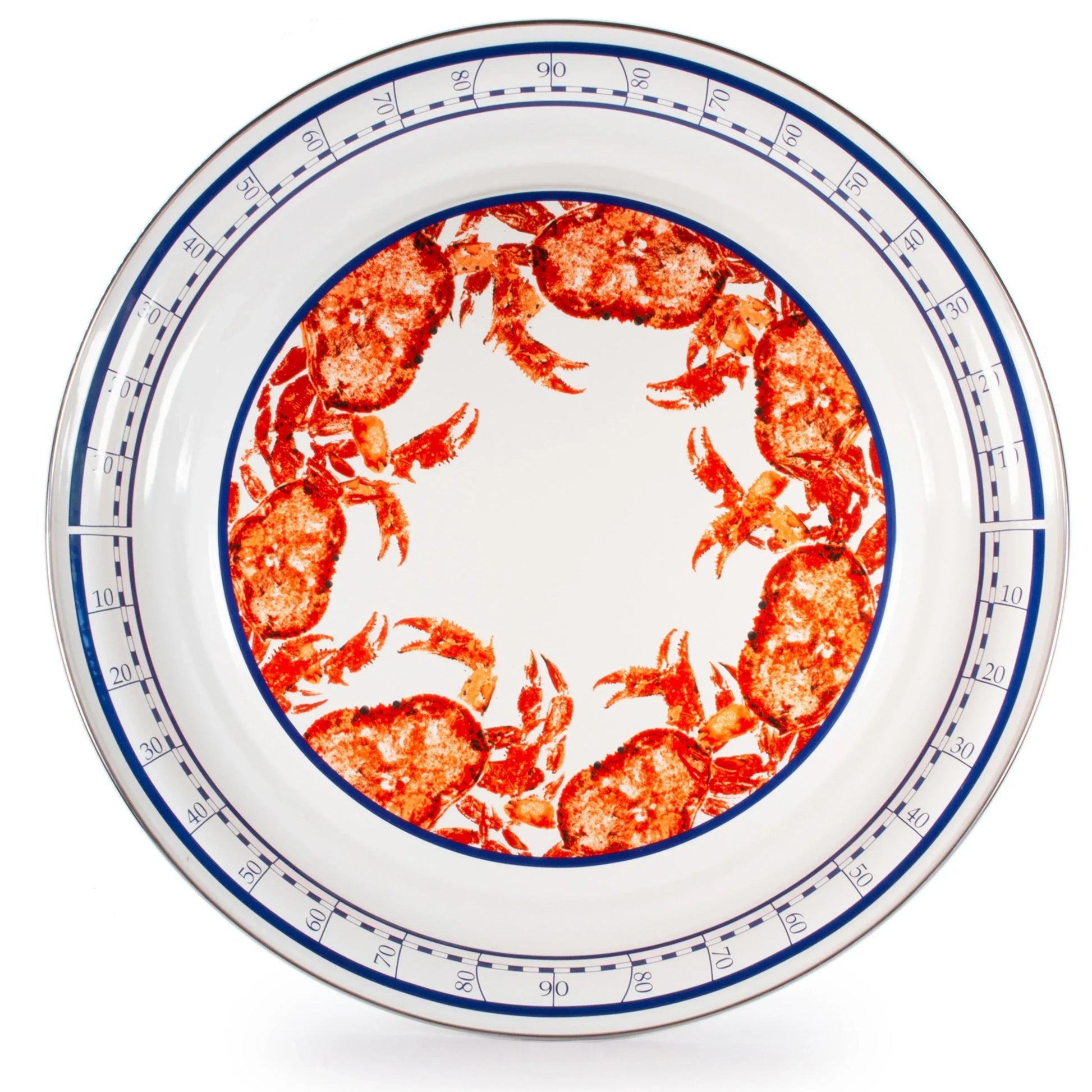 CR01 - Crab House Large Tray - Golden Rabbit Enamelware