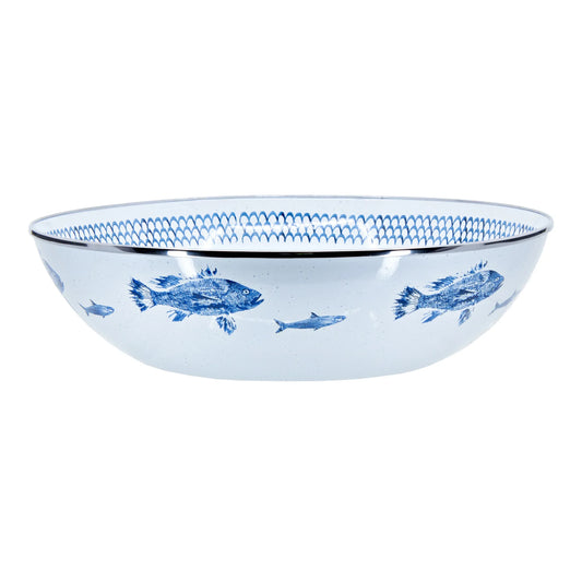 FC18 - Fish Camp Large Tray - Golden Rabbit Enamelware