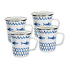 Fish Camp 16 oz Latte Mugs - Set of 4