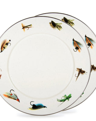 FF26S2 - Fishing Fly Chargers - Set of 2 - Golden Rabbit Enamelware