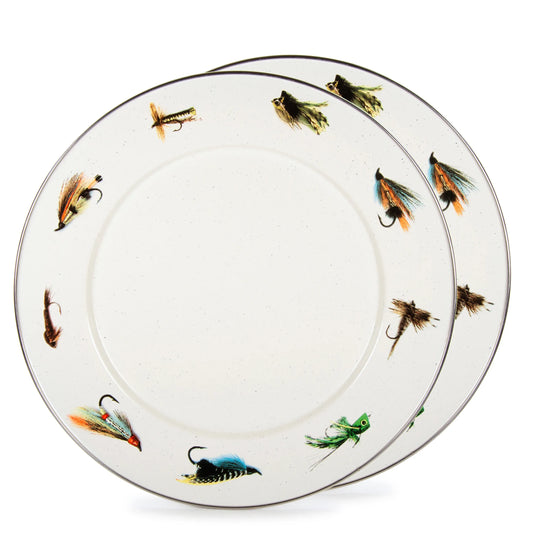 FF26S2 - Fishing Fly Chargers - Set of 2 - Golden Rabbit Enamelware