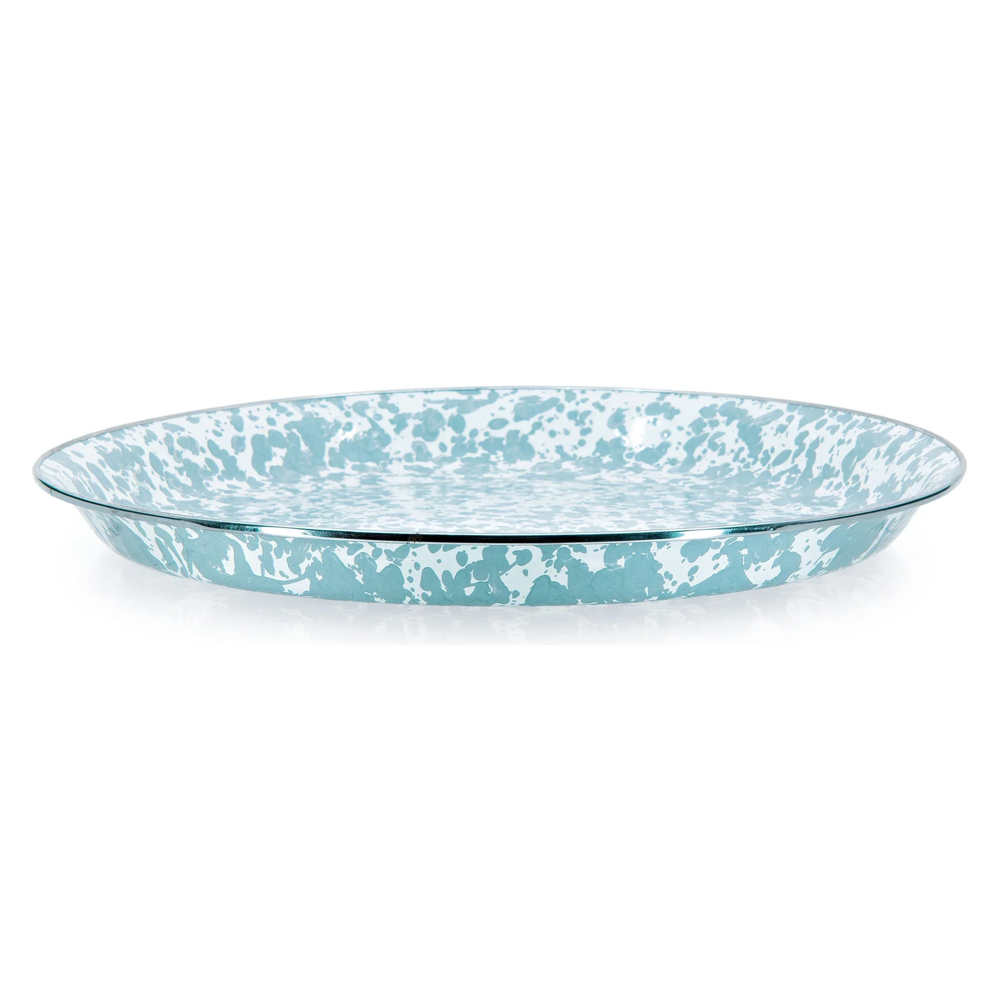 GL01 - Sea Glass Serving Tray - Golden Rabbit Enamelware
