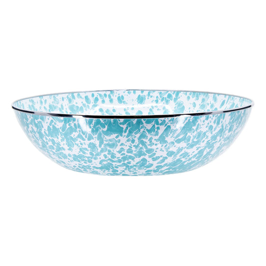 GL18 - Sea Glass Catering Bowl - Golden Rabbit Enamelware