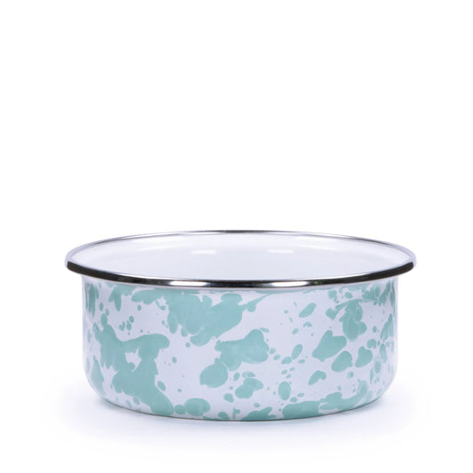 GL60S4 - Sea Glass Swirl 14oz Soup Bowls - Set of 4 - Golden Rabbit Enamelware