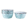 Sea Glass Swirl Salad Bowls - Set of 4
