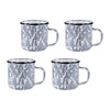 Grey Swirl 12 oz Mugs - Set of 4