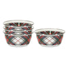 Highland Plaid Salad Bowls - Set of 4
