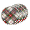 Highland Plaid Sandwich Plates - Set of 4
