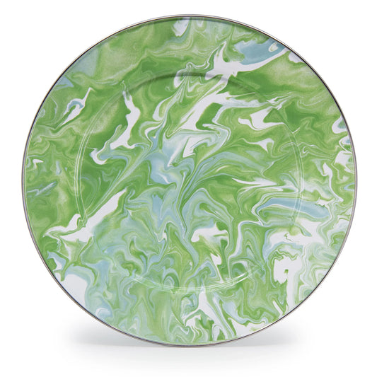 MM26S2 - Modern Monet Chargers - Set of 2 - Golden Rabbit Enamelware