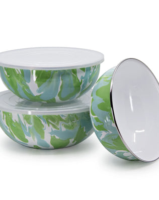MM54 - Modern Monet Mixing Bowls - Golden Rabbit Enamelware