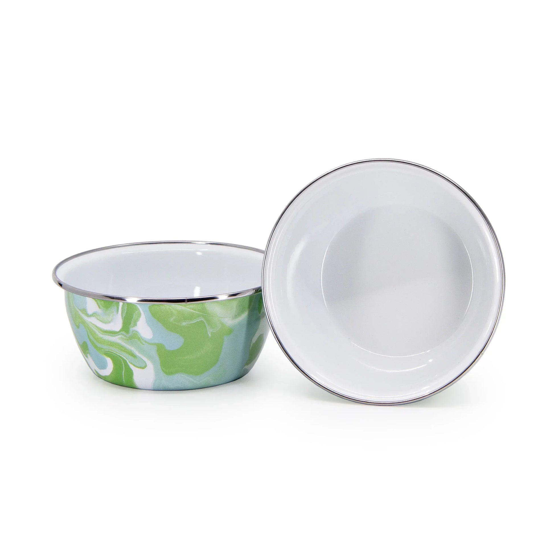 MM61S4 - Modern Monet Salad Bowls - Set of 4 - Golden Rabbit Enamelware