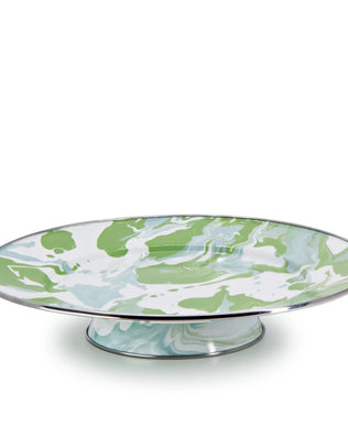 MM76 - Modern Monet Cake Plate - Golden Rabbit Enamelware