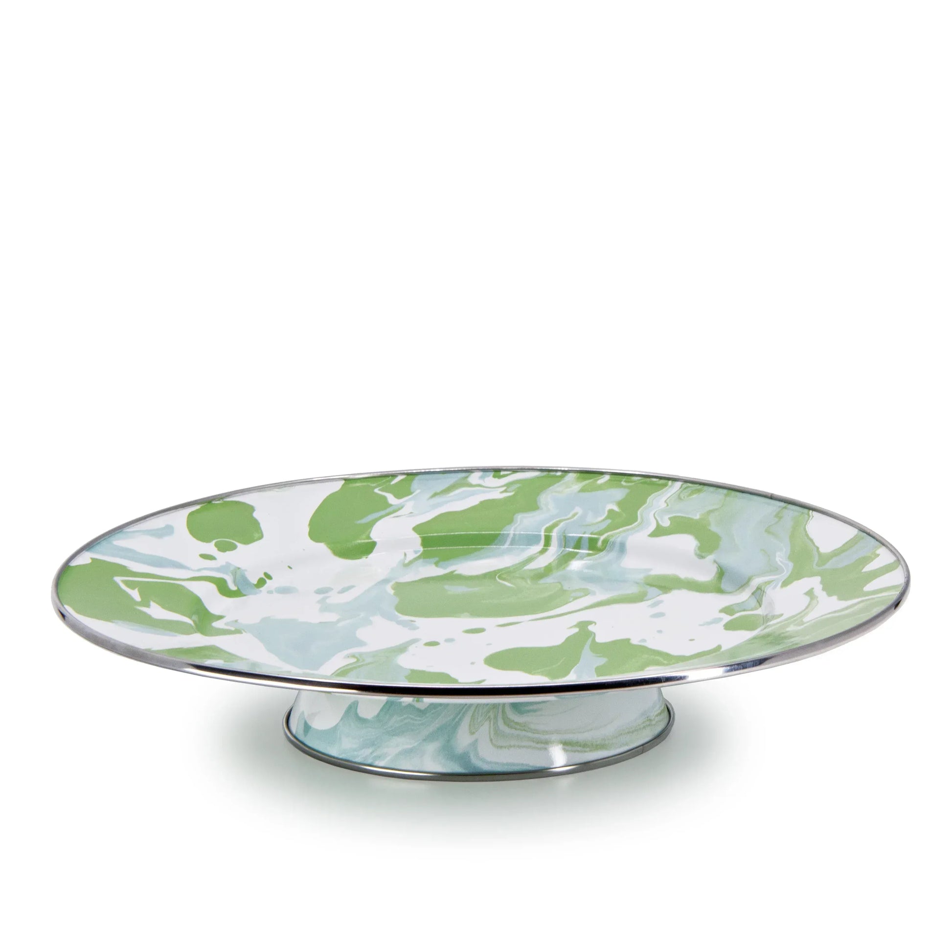 MM76 - Modern Monet Cake Plate - Golden Rabbit Enamelware