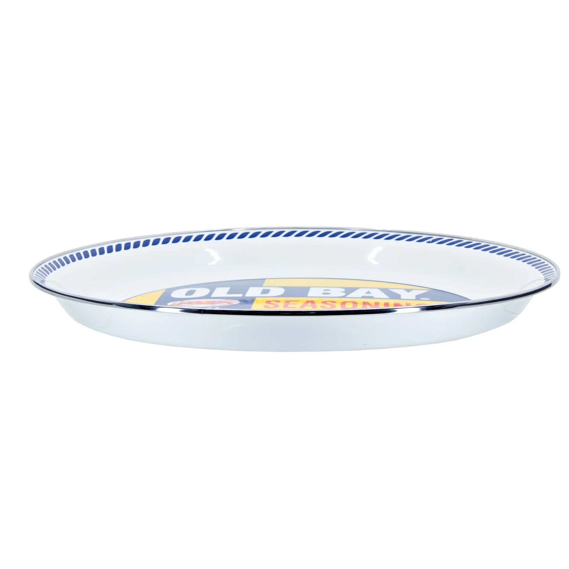 OB01 - Old Bay Large Tray - Golden Rabbit Enamelware