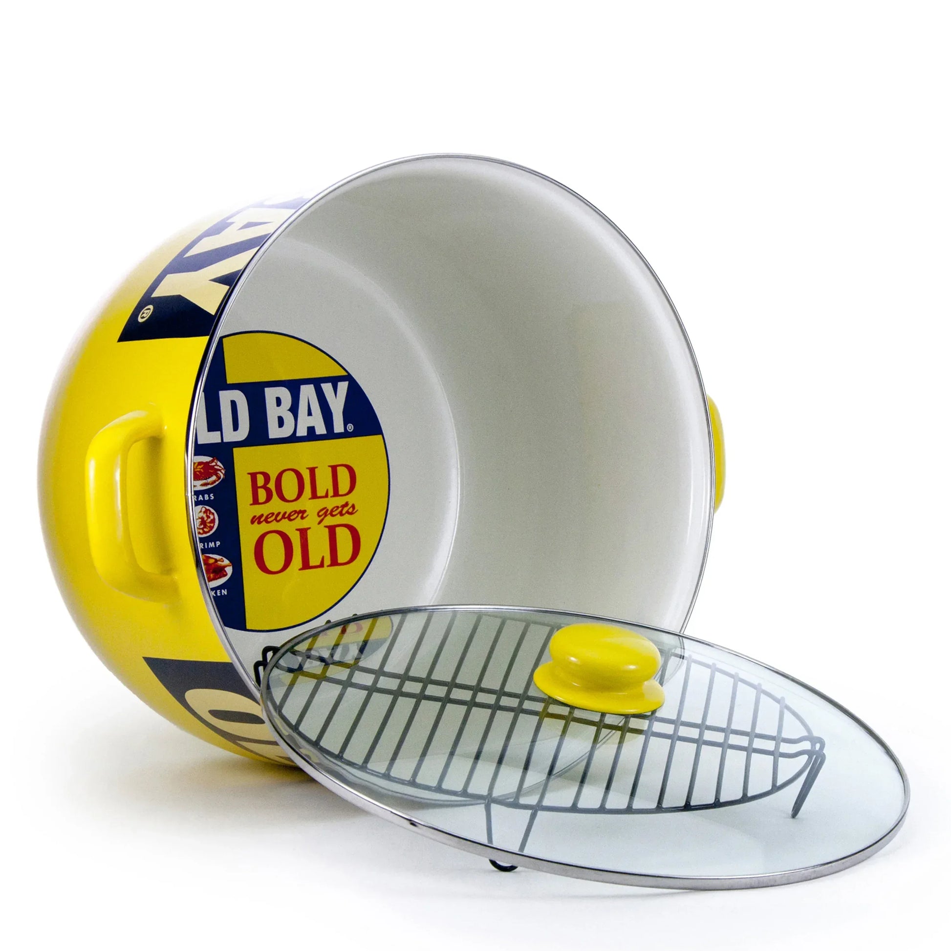 OB75 - Old Bay 18 Qt Stock Pot - Golden Rabbit Enamelware