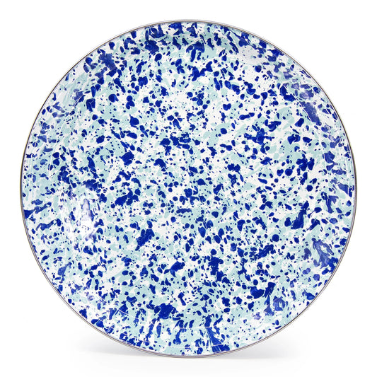 OC01 - Ocean Swirl Large Tray - Golden Rabbit Enamelware