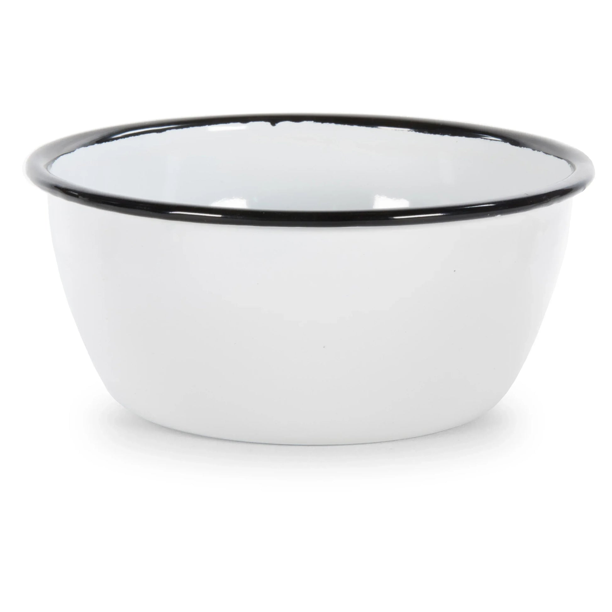 RBW93 - Black Rolled Rim Bowls - Set of 4 - Golden Rabbit Enamelware