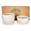Cream Rolled Rim Bowls - Set of 4