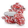Red Swirl Petite Tureens - Set of 2