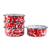 Red Swirl 14oz Soup Bowls - Set of 4