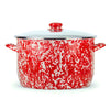 Red Swirl 18 qt Stock Pot