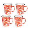 Sunset  Swirl 16 oz Latte Mugs - Set of 4